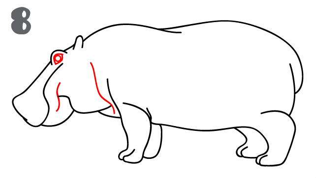 howtodrawahippo