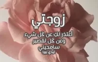 صورة مقال كلام اعتذار للزوجة